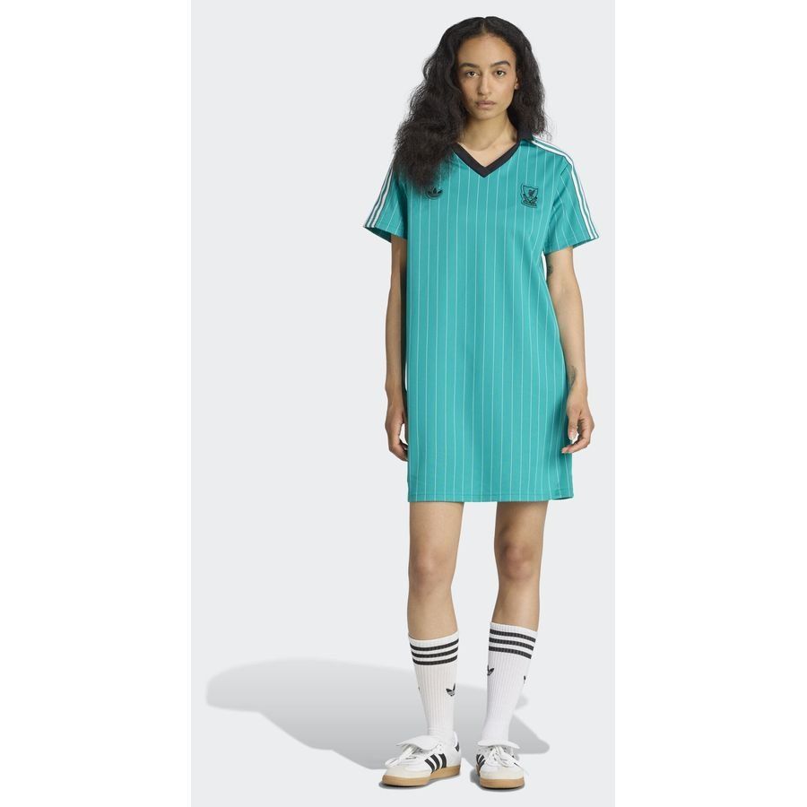 Liverpool T-Shirt Dress Terrace Icons - Sea Green Women-SoccerKits Hub | Buy Soccer Jerseys Online